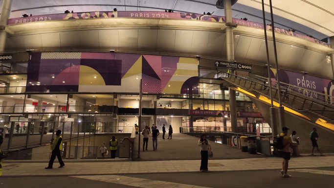 Leaving the Stadium After Night 8